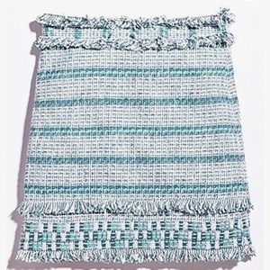 NWT Tory Burch Turquoise Tweed Skirt